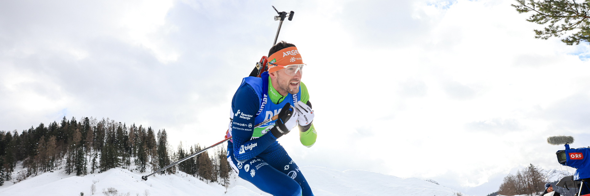10.12.2023, Hochfilzen, Austria (AUT):
Jakov Fak (SLO) - IBU World Cup Biathlon, relay men, Hochfilzen (AUT). www.nordicfocus.com. © Manzoni/NordicFocus. Every downloaded picture is fee-liable.