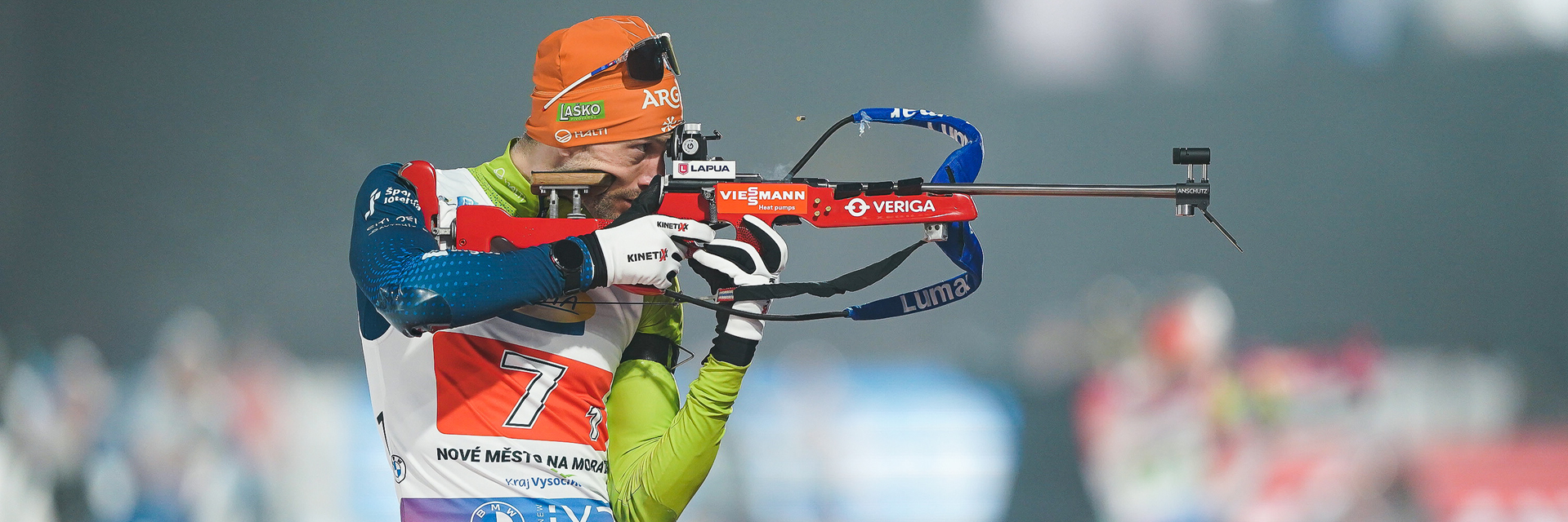 15.02.2024, Nove Mesto na Morave, Czechia (CZE):
Jakov Fak (SLO) - IBU World Championships Biathlon, single mixed relay, Nove Mesto na Morave (CZE). www.nordicfocus.com. © Thibaut/NordicFocus. Every downloaded picture is fee-liable.