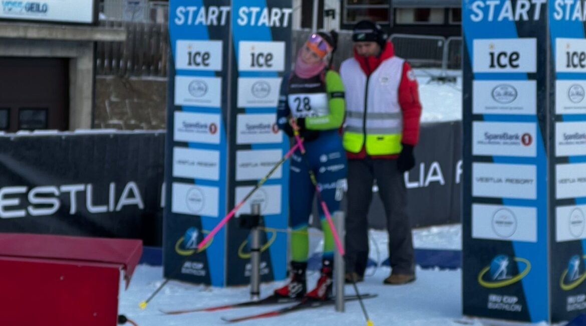 Klara Vindišar je dobro tekmovala na drugi postaji tekmovanja IBU. Foto: Sloski